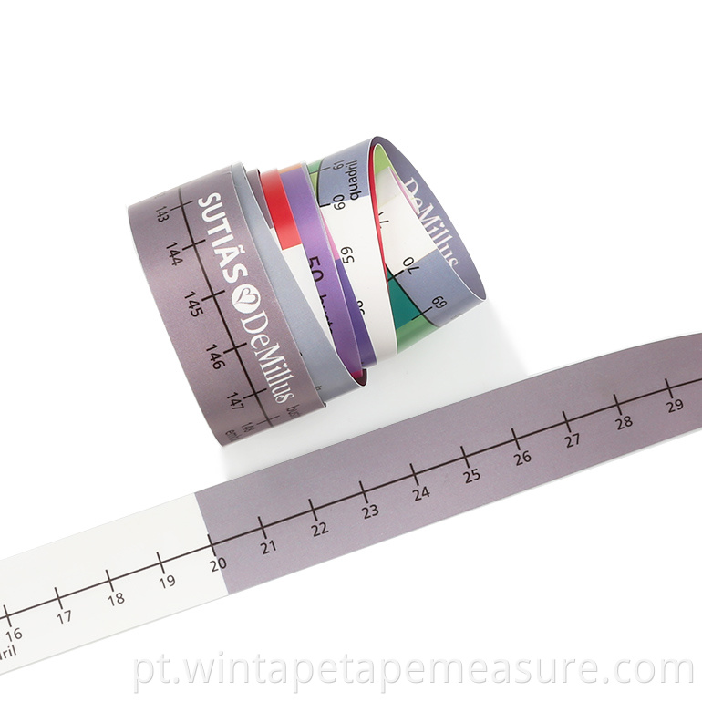 Melhores marcas de sutiã Material de papel de fita métrica de tamanho de sutiã com seu logotipo